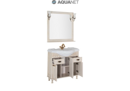 Комплект мебели Aquanet Тесса 85 жасмин/золото